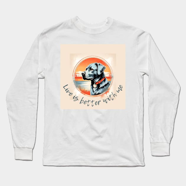 Live is better with me Long Sleeve T-Shirt by jachu23_pl